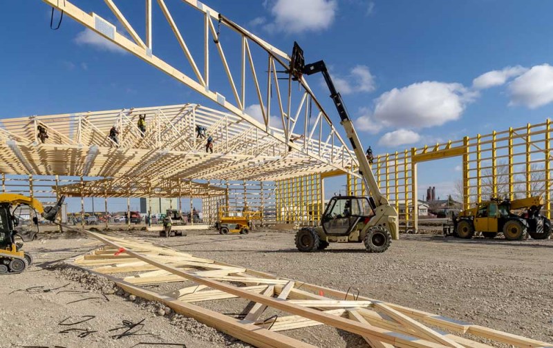 Panjelasan rinci babagan konstruksi truss sing gedhe