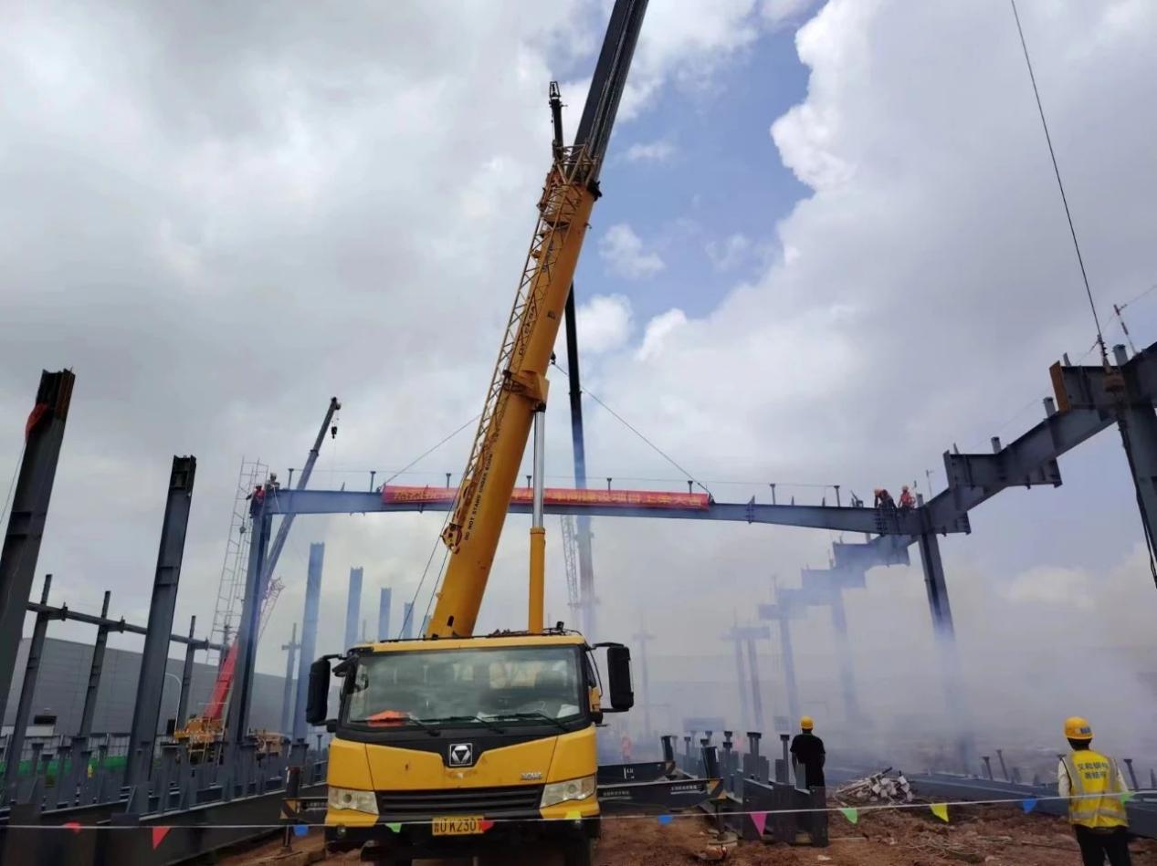 Chery kd Production Production Proyek ing Beam, Eihe nyadari proyek konstruksi Chery Automobile Qingdao menangake proyek konstruksi.