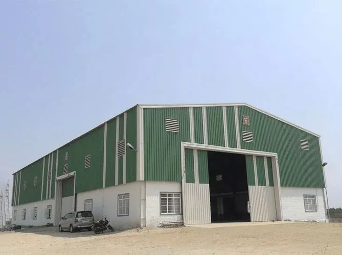 Bangunan Warehouse Logam Logam Prepab lan Prefang Prefab